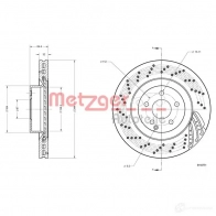 Тормозной диск METZGER 1425078524 ZYC DI 4062101002020 6110771 - Изображение 2
