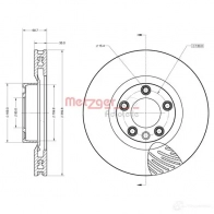 Тормозной диск METZGER 6110854 ZNA 9W 1437618187 - Изображение 2