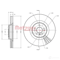Тормозной диск METZGER 1009579 RGJZ XH 4250032643140 6110516 - Изображение 2