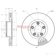 Тормозной диск METZGER HS 0OO 1437618181 6110853 - Изображение 2