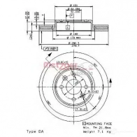 Тормозной диск METZGER 4M XTBW 22126v 1001026 8020584018248