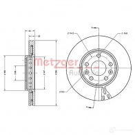 Тормозной диск METZGER 6110 001 1009451 RRCHWQ 6110356 - Изображение 3