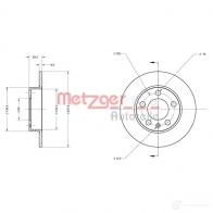 Тормозной диск METZGER X5S XF 6110376 4250032641740 1009470