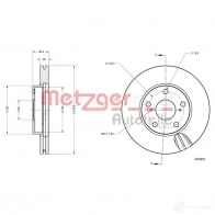 Тормозной диск METZGER 1425078556 4062101002334 1A5U LA 6110810 - Изображение 2