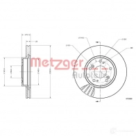 Тормозной диск METZGER 4250032643973 1009647 OLDA 9Y 6110599 - Изображение 2