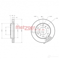 Тормозной диск METZGER 4250032641573 6110359 C 79KR Mitsubishi Pajero Sport 1 (K70, K90) 1996 – 2008