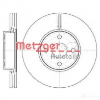 Тормозной диск METZGER 6110662 Toyota Corolla Verso A XJ5C9K 4250032644604