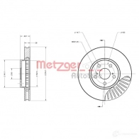 Тормозной диск METZGER 8 M4OAP 4250032641139 1009418 6110315