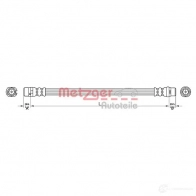 Тормозной шланг METZGER 4250032562366 4110480 5L TBUF Bmw X5 (E70) 2 Внедорожник 3.0 xDrive 35 d 286 л.с. 2008 – 2013