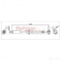 Тормозной шланг METZGER Chevrolet Cruze 891 0CVX 4111622