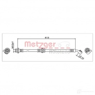 Тормозной шланг METZGER Nissan X-Trail (T32) 3 Кроссовер 2.0 dCi ALL MODE 4x4 i (NT32) 177 л.с. 2016 – 2024 MI FU4 4111949