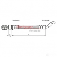 Тормозной шланг METZGER 4250032560607 1004585 RX A7L 4110033