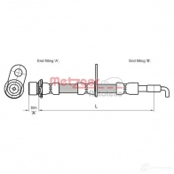 Тормозной шланг METZGER 9DQX 3 4110009 4250032560492 1004575