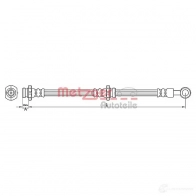 Тормозной шланг METZGER DG9PS2 Z 4250032562038 Nissan Almera (N16) 2 Седан 2.2 dCi 136 л.с. 2003 – 2006 4110390