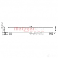 Тормозной шланг METZGER G71B L Iveco Daily 4 Грузовик 35C12 116 л.с. 2006 – 2011 4111494