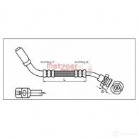 Тормозной шланг METZGER 1005455 4250032566166 C0NG67 9 4114724