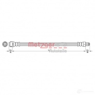 Тормозной шланг METZGER 4250032561659 4110317 CO BO0D Mercedes M-Class (W164) 2 Кроссовер 3.0 ML 300 CDI 4 matic (1621) 204 л.с. 2010 – 2011