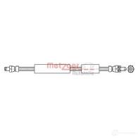 Тормозной шланг METZGER 4250032564896 1005299 4112535 1M3A8 PU