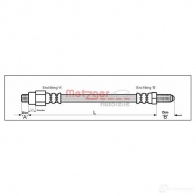Тормозной шланг METZGER 1005330 D1 LICQ 4113239 4250032604547