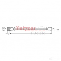 Тормозной шланг METZGER YP 3X7I 4250032609757 Hyundai ix35 (LM, EL) 1 Кроссовер 1.6 135 л.с. 2010 – 2024 4110821