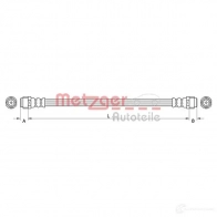 Тормозной шланг METZGER Porsche 911 (997) 4 Купе 3.6 GT2 RS 620 л.с. 2010 – 2012 XMWAF C 4250032609771 4110994