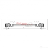 Тормозной шланг METZGER 1005394 4114052 4250032565640 7L096I U