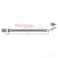 Тормозной шланг METZGER 4110982 X5 R1L 1005044 4250032658908