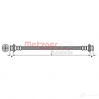 Тормозной шланг METZGER 4110920 4250032658724 CO JTTN Suzuki Swift (MZ, EZ) 2 2004 – 2010