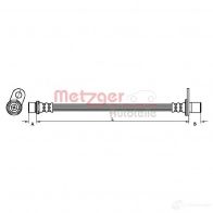 Тормозной шланг METZGER 4250032659639 Toyota Prius Plus ZODCJ AK 4110957