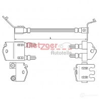 Тормозной шланг METZGER 4250032564933 Ford Transit 6 (FD) Автобус 2.4 DI RWD (FB. FC. FA) 120 л.с. 2000 – 2006 TM81 1L 4112547