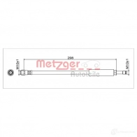 Тормозной шланг METZGER 4111786 5PZ TLS Mercedes SLC (R172) 1 2016 – 2020