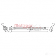 Тормозной шланг METZGER 4250032739485 1 EW3K 4111581 1211882841