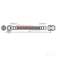 Тормозной шланг METZGER 4116215 4114772 1411 6215 1005530