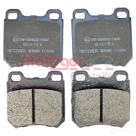 Тормозные колодки дисковые, комплект METZGER 995305 1170034 2 1050 TZ33E - Изображение 2
