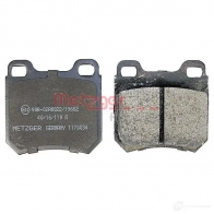 Тормозные колодки дисковые, комплект METZGER 995305 1170034 2 1050 TZ33E - Изображение 3