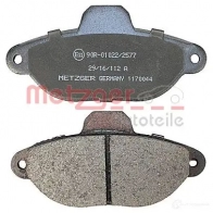Тормозные колодки дисковые, комплект METZGER 1170044 21 365 995315 21436 - Изображение 3