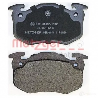 Тормозные колодки дисковые, комплект METZGER ZG4TQP 1170050 209 73 995321 - Изображение 3