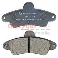 Тормозные колодки дисковые, комплект METZGER 21 586 1170430 5W4NU2 995701 - Изображение 3