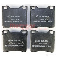 Тормозные колодки дисковые, комплект METZGER 995581 212 78 1170310 21279 - Изображение 2