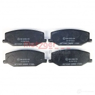 Тормозные колодки дисковые, комплект METZGER NSU1W 1170259 995530 211 42 - Изображение 2
