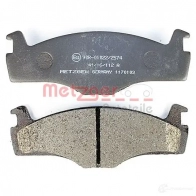 Тормозные колодки дисковые, комплект METZGER F9QTK6Y 20 887 995374 1170103 - Изображение 3