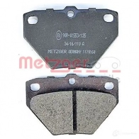 Тормозные колодки дисковые, комплект METZGER 23523 1170160 235 22 995431 - Изображение 4
