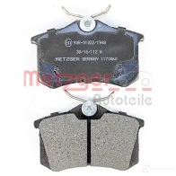Тормозные колодки дисковые, комплект METZGER 995331 HMNBTUN 1170060 20 961 - Изображение 3