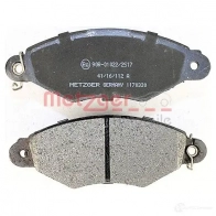 Тормозные колодки дисковые, комплект METZGER 995601 21979 21 978 1170330 - Изображение 3