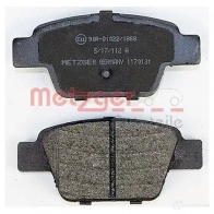 Тормозные колодки дисковые, комплект METZGER 1170131 995402 237 14 H6BBLYK - Изображение 3