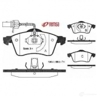 Тормозные колодки, комплект METZGER 21883 061 8.01 Volkswagen Transporter (T4) 4 Автобус 2.4 D Syncro 78 л.с. 1992 – 1998 061802
