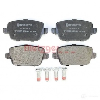 Тормозные колодки дисковые, комплект METZGER BGOAC 1170058 995329 2453 7 - Изображение 6