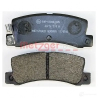 Тормозные колодки дисковые, комплект METZGER 2183 3 995817 1170546 21834 - Изображение 3