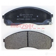 Тормозные колодки дисковые, комплект METZGER 2364 9 23650 1170501 995772 - Изображение 3