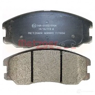 Тормозные колодки дисковые, комплект METZGER 1170358 245 10 995629 24511 - Изображение 4